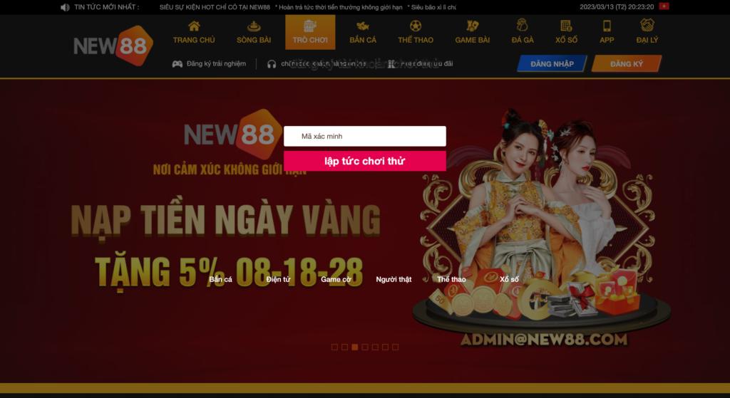 Tổng quan sân chơi New88